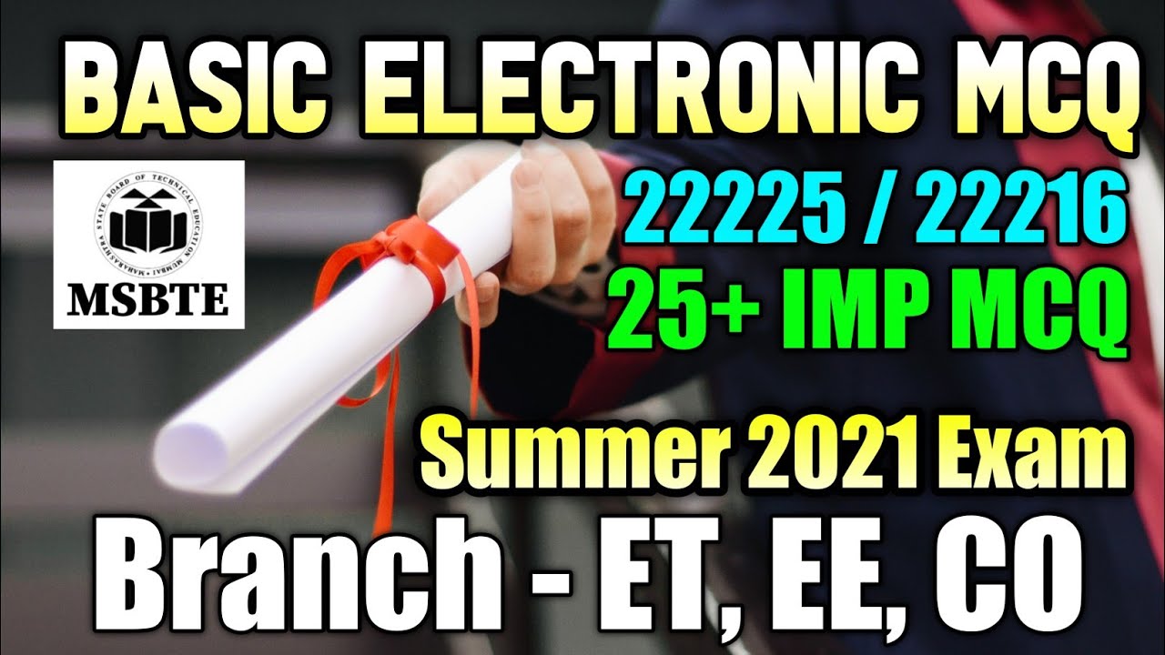 #1 | 22225 | 22216 | Basic Electronic MCQ Bank | 25+ IMP mcq for Exam Summer 2021 | Mypractically |