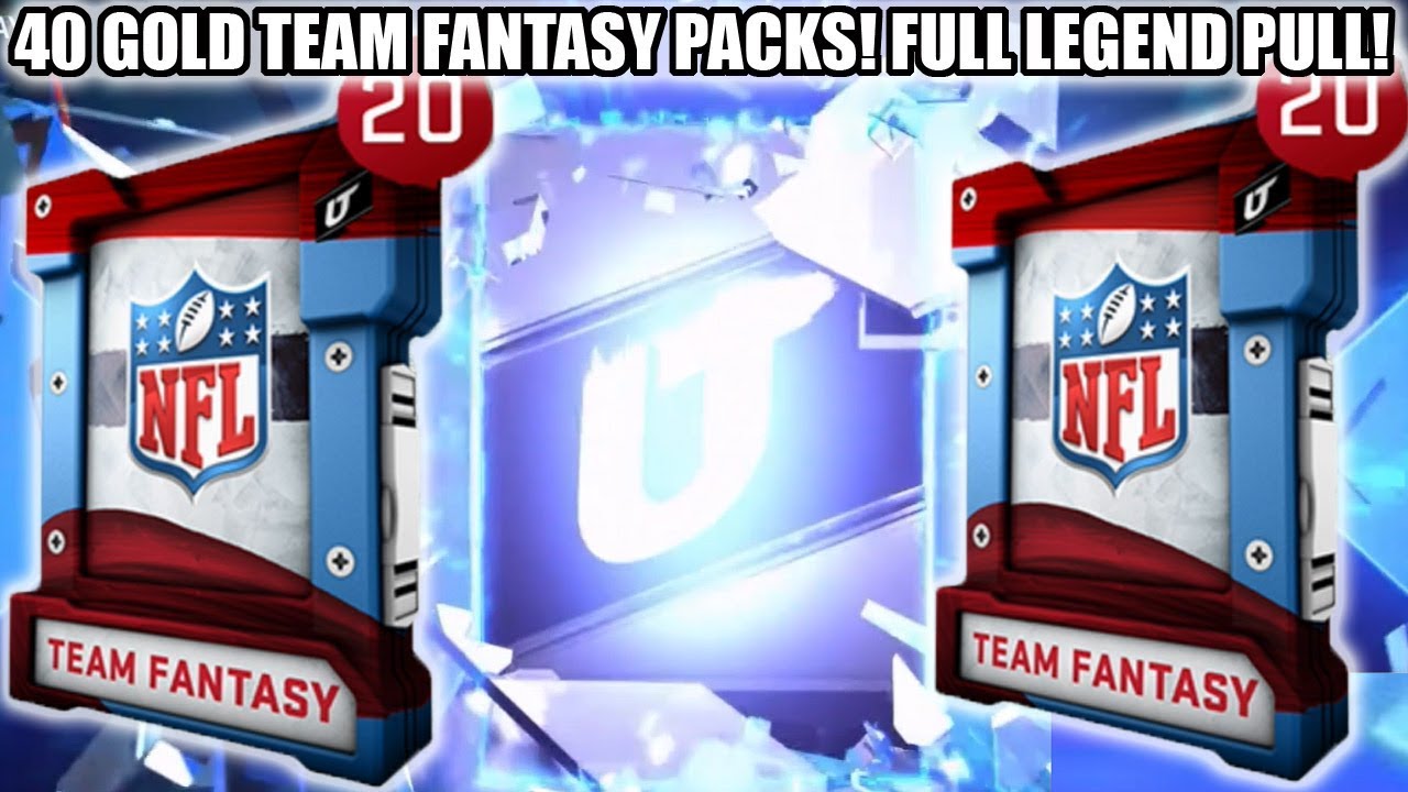 40 GOLD TEAM FANTASY PACKS! FULL LEGEND PULL! | MADDEN 20 ULTIMATE TEAM
