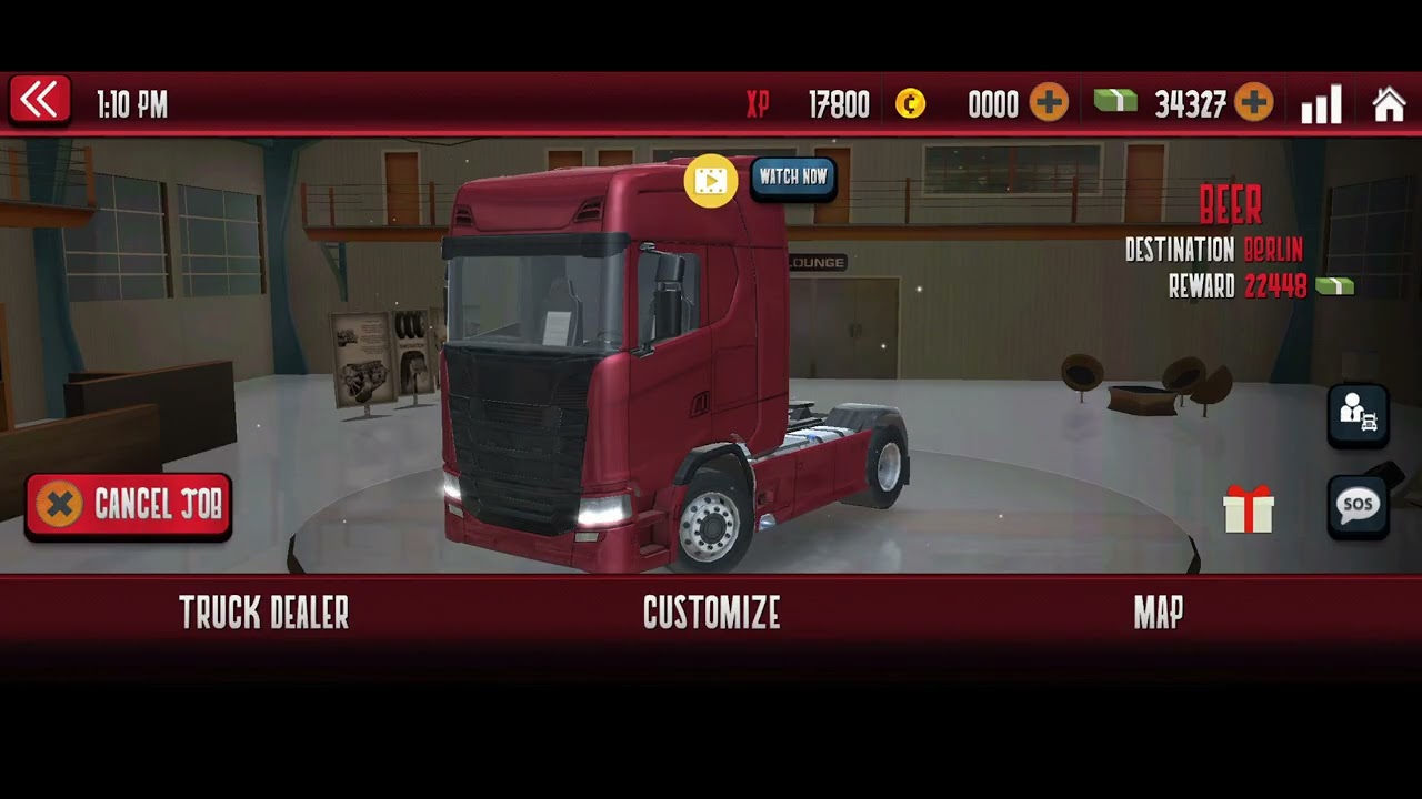Euro truck driver 18 from Brussel to Berlin with scania truck
