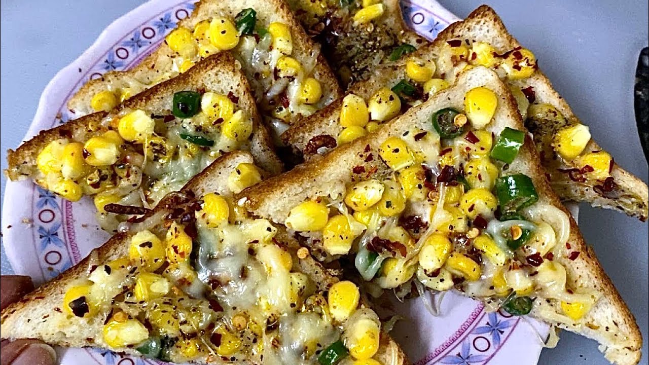 Corn cheese chilli toast|| #youtube #youtubevideo #food #recipe #share #vlog #explorenow #foodie 