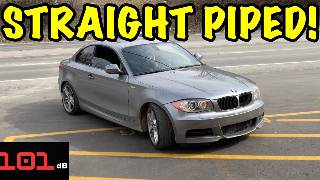 Мы установили прямоточный выхлоп на BMW 135i 3.0L I6 2010 года выпуска!