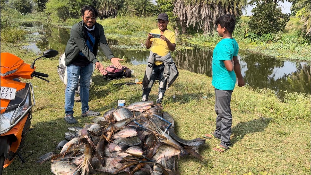My favourite game मेरा सबसे पसंदीदा खेल #prawns #tilapia fishing