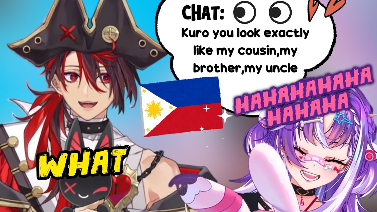 Kuro said he’s not ugly he just Filipino