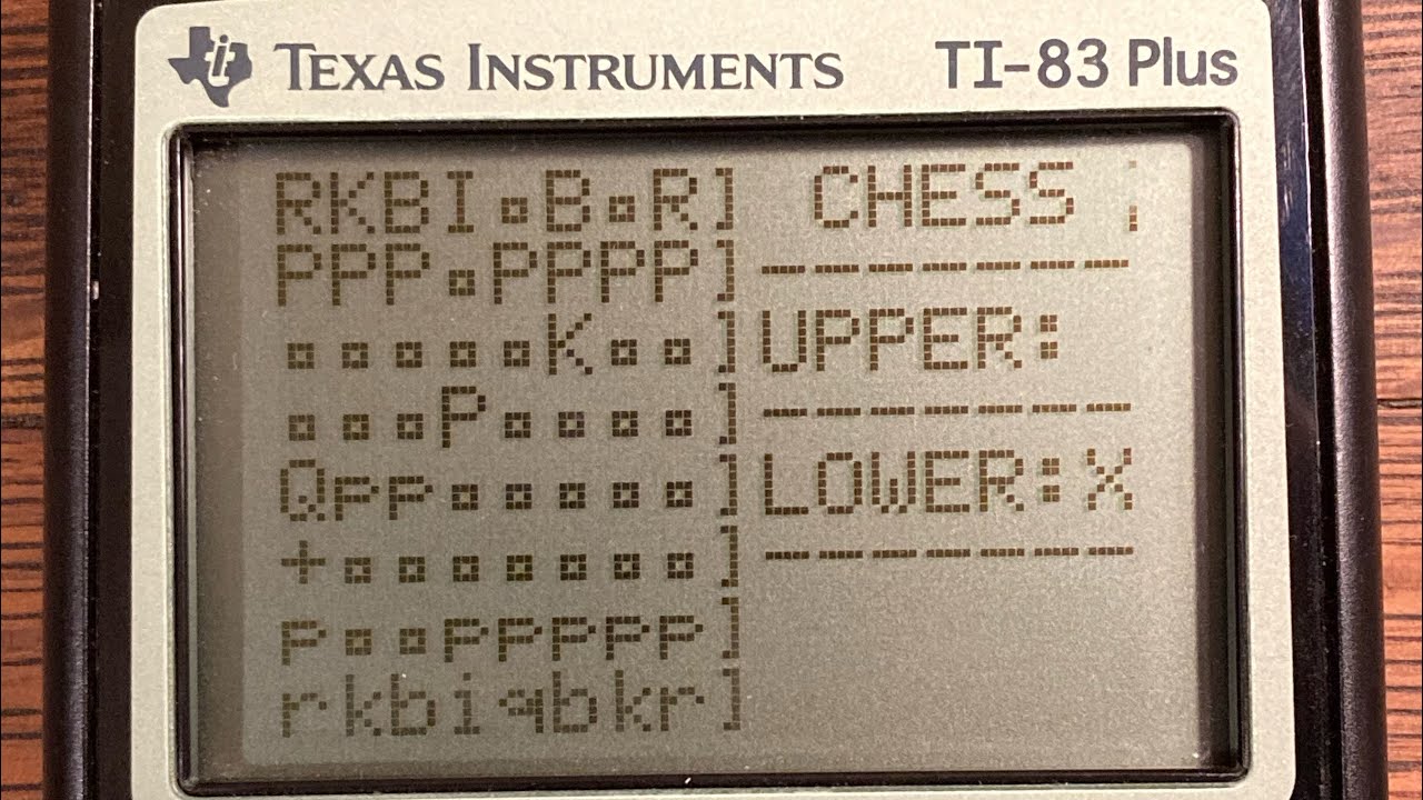 Chess On Your Calculator