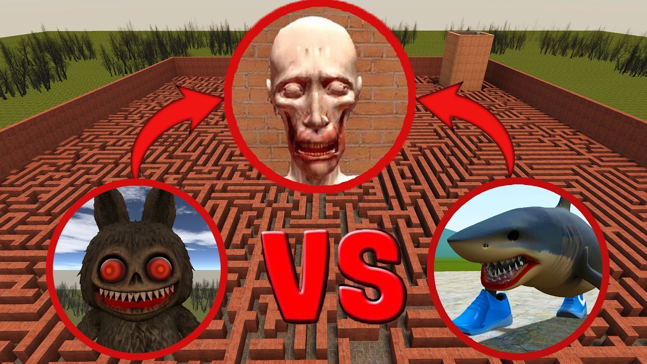 TUNG TUNG SAHUR vs SCP 096 vs LABUBU Garry's Mod Battle