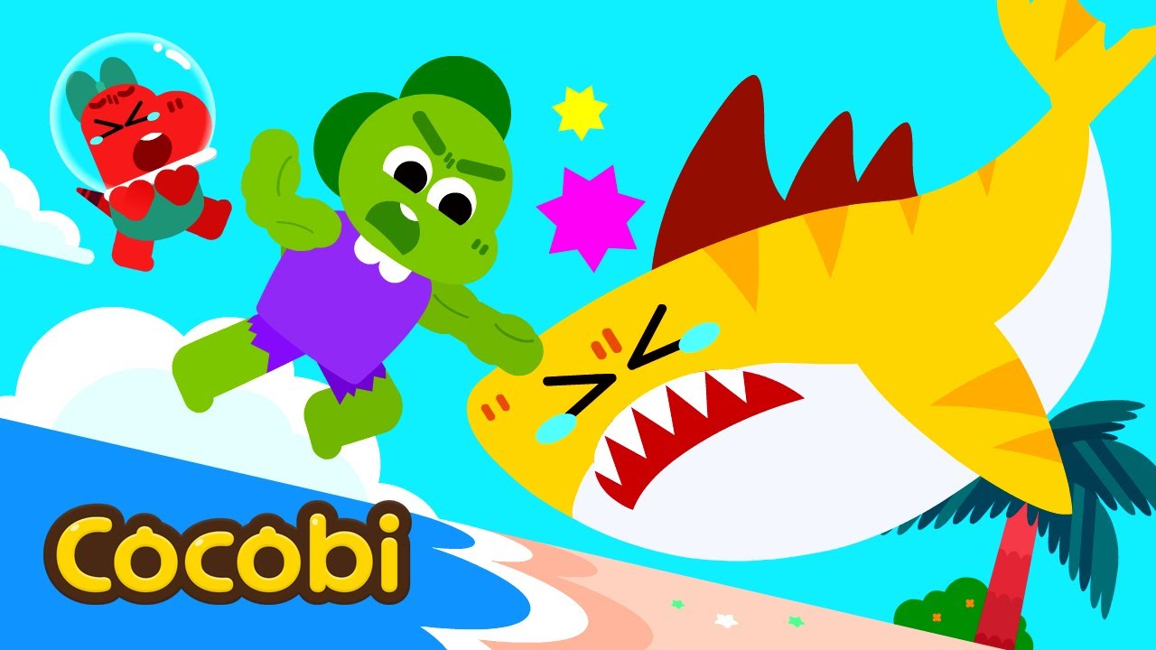 Superhero vs Shark Monster!🤩 Songs for Kids | Cocobi