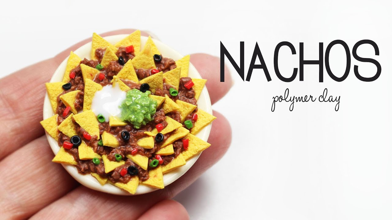 polymer clay Nachos TUTORIAL | polymer clay food