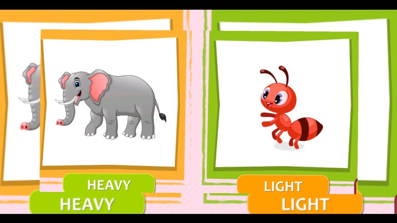 pre-math concepts ( heavy & light)
