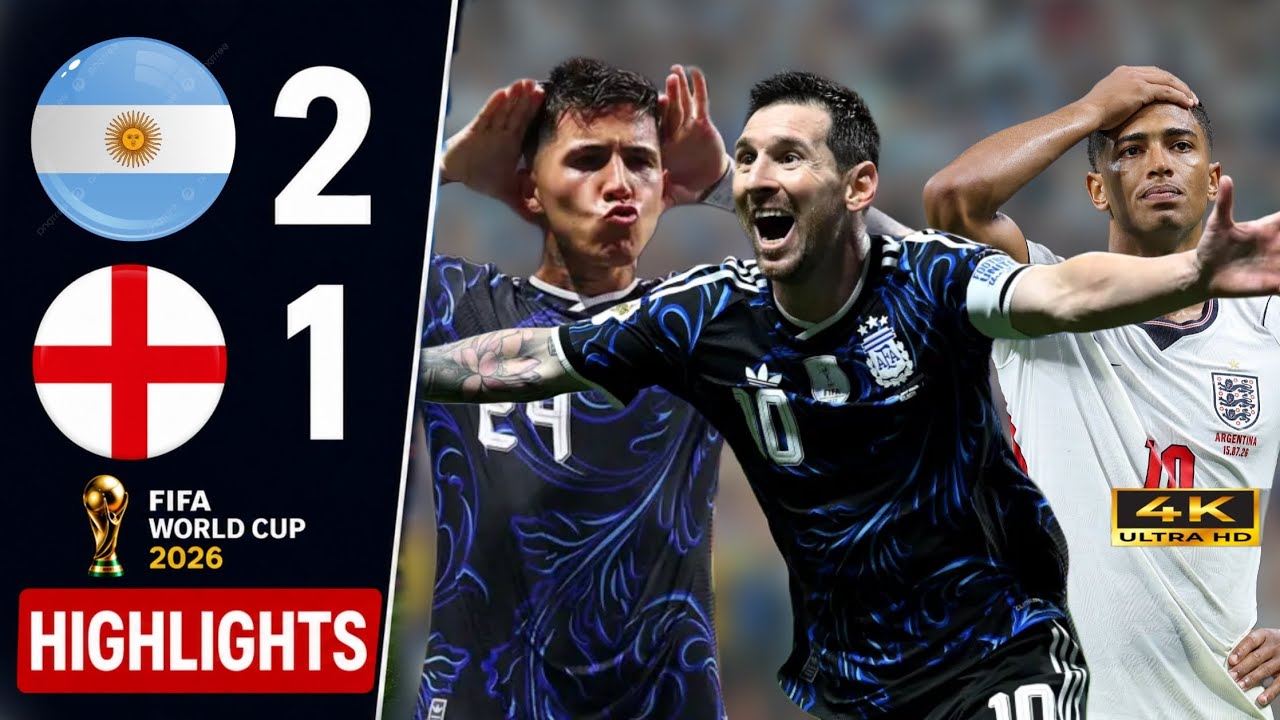 MESSI SHOCKED BELLINGHAM! ARGENTINA 2-1 ENGLAND | GREATEST WORLD CUP SEMIFINAL COMEBACK!