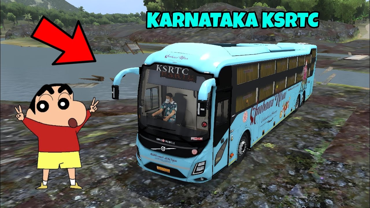 ME AND SHINCHAN DRIVING KARNATAKA KSRTC 😯 AMBAARI UTSAV