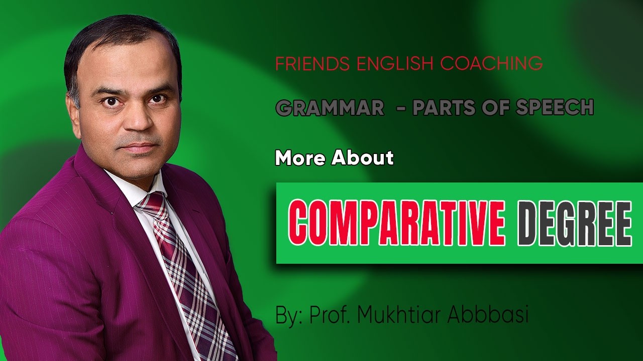 COMPARATIVE DEGREE OF ADJECTIVE & ITS USE | DEGREES #englishgrammar #partsofspeech 