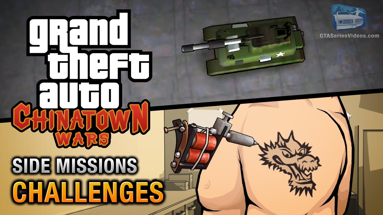 GTA Chinatown Wars - All Challenges (Fast Track, HoboTron, Tattoo Parlor, Raids & More)