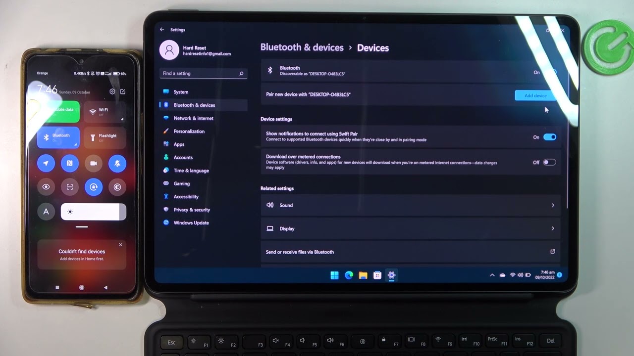 HUAWEI MateBook E Windows 11 - How To Pair Bluetooth Device