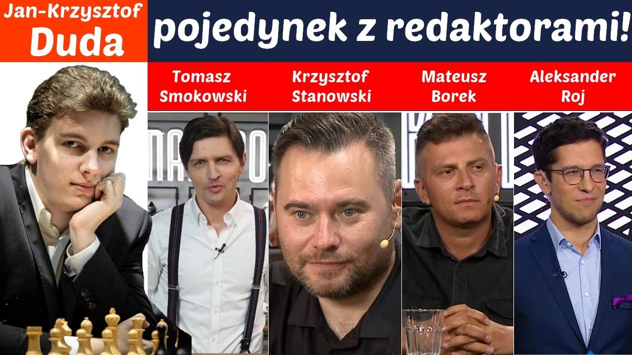 SZACHY 288# Jan-Krzysztof Duda vs Borek, Smokowski, Stanowski, Roj szachy w HEJTPARK i TVP SPORT