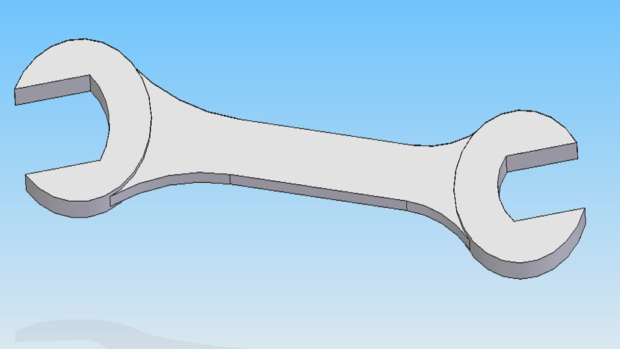 3D modeling Spanner | Solid Edge | 3D printing | STL | mechanical | C20 Karnataka | Diploma