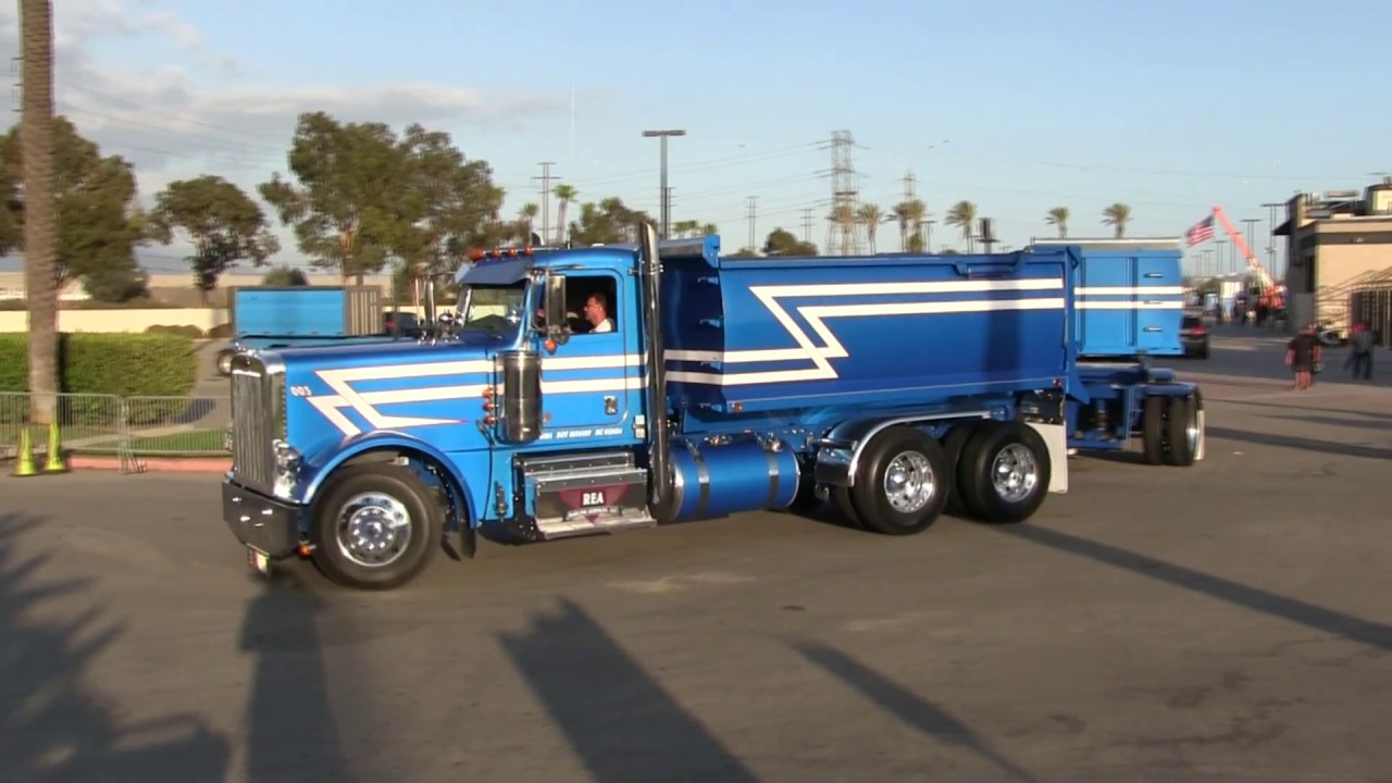 Repost: Amazing Peterbilt 389 Transfer-Dump Arriving And Leaving Truckin' For Kids 2019