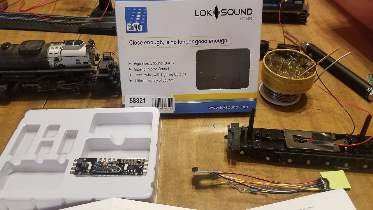 esu how to install loksound in ho scale big boy