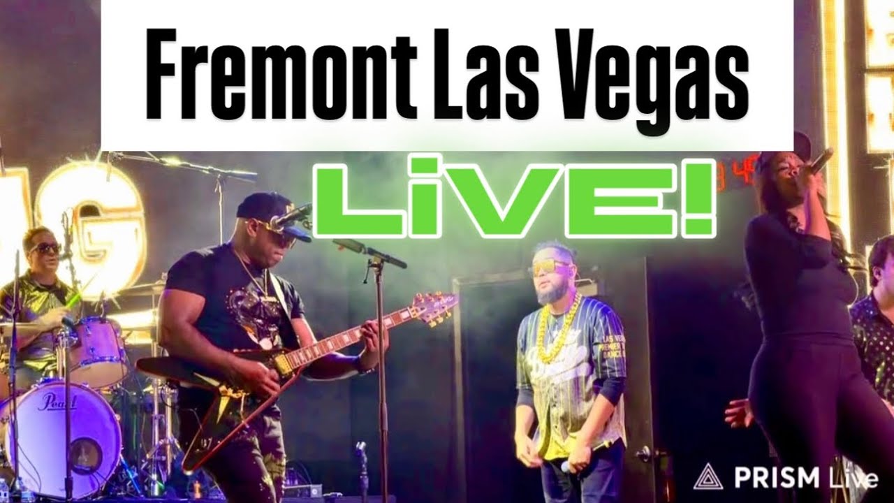 Live Las Vegas | Friday Fremont Street Party | Bling Band 🎉 #lasvegas
