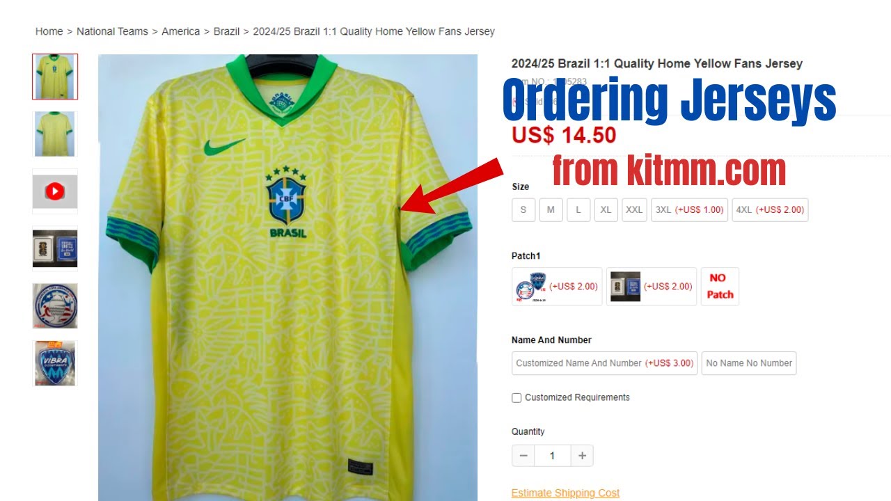 How to Order on kitmm.com| Complete Football Jersey Ordering Guide