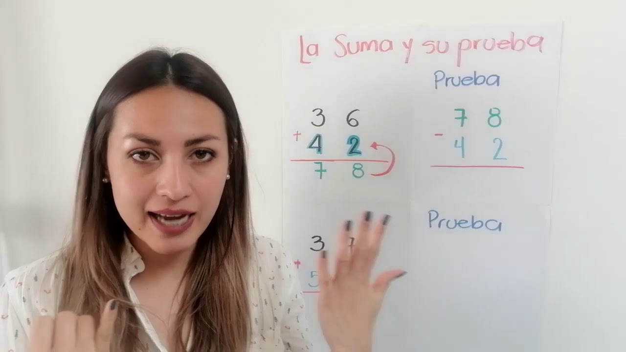 La suma y su prueba  1º