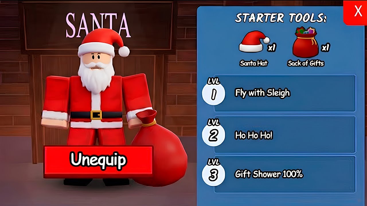 I Unlocked the SANTA CLASS in 99 NIGHTS IN THE FOREST ROBLOX