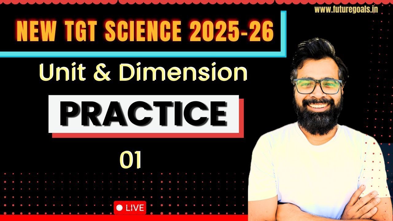 UP TGT SCIENCE | Chapterwise  Parctice | Unit & Dimension | TGT PGT Physics Practice