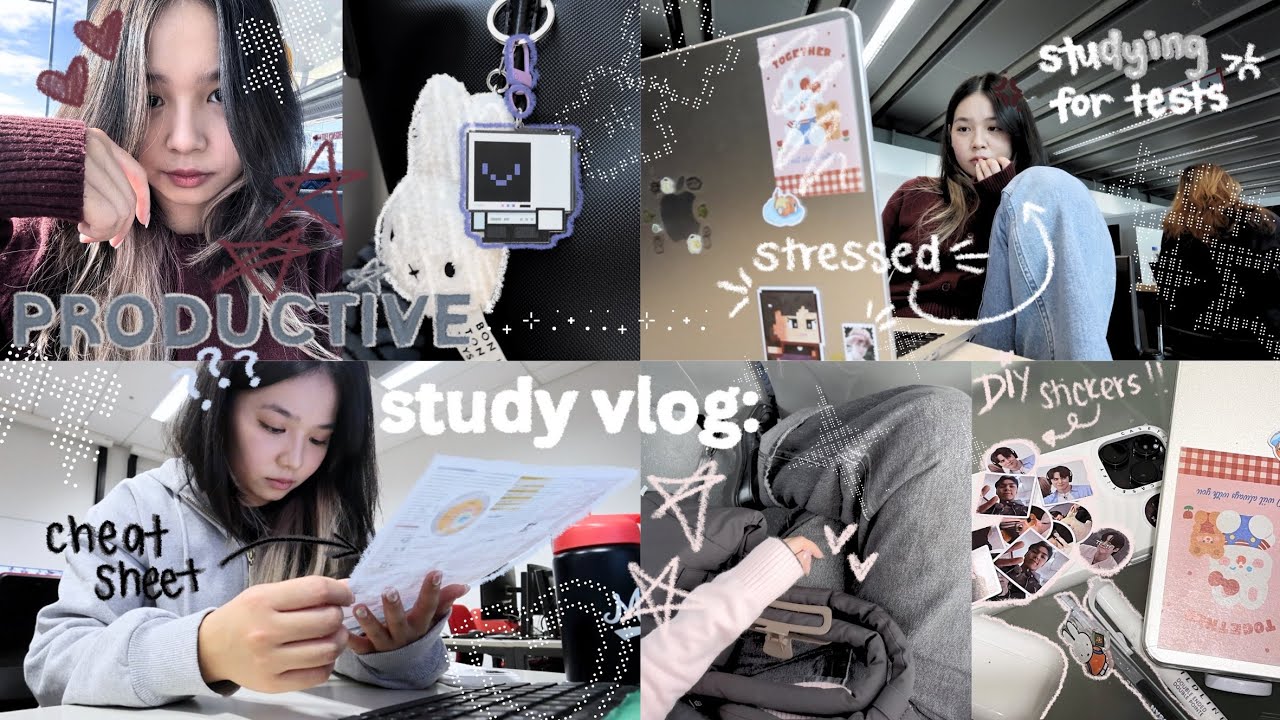 PRODUCTIVE STUDY VLOG 👩🏻‍💻📓: busy week as a cs/it major, non-stop studying, uni+work days, etc.