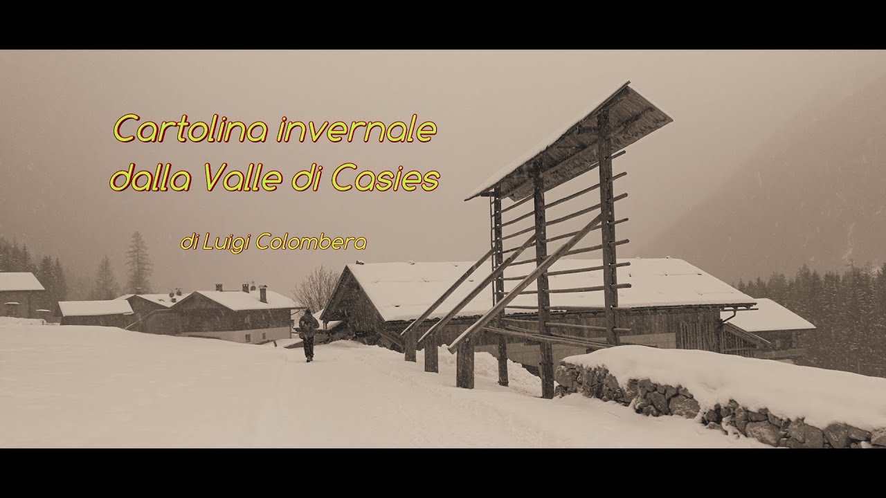 Cartolina invernale dalla Valle di Casies