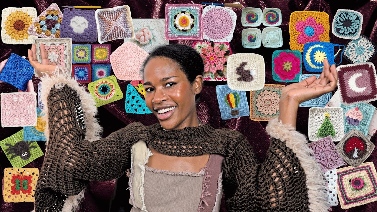 100 FREE crochet granny square patterns | beginner friendly crochet