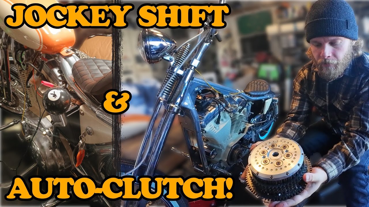 I Built a Custom Jockey Shifter & Installed an EFM Auto Clutch on This Sportster Chopper