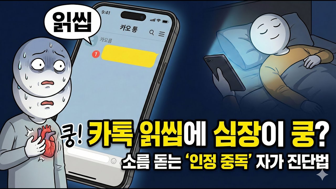 카톡 읽씹에 심장이 쿵? 소름 돋는 '인정 중독' 자가 진단법 (뇌과학적 해결책)