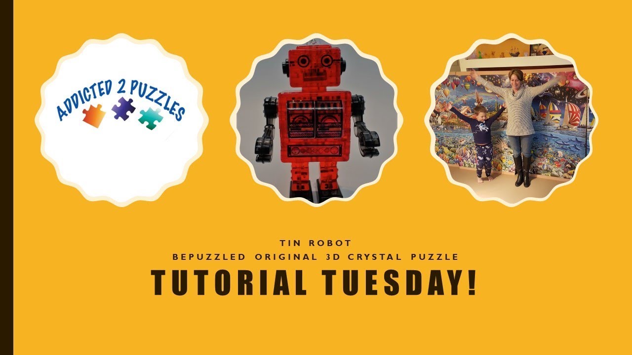 Robot 3D Crystal Puzzle Tutorial by Bepuzzled