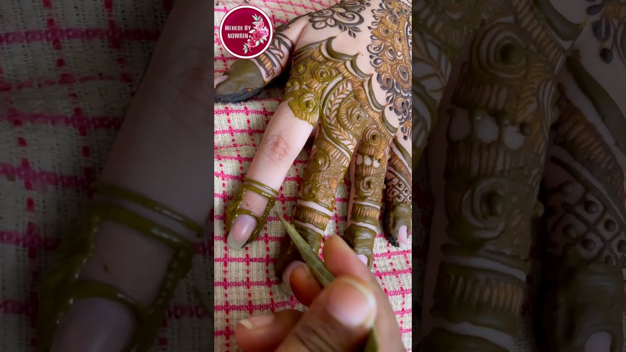 Side Joining Dulhan Bridal Henna  2021 | Arabic Bridal Henna Mehedi By Nowrin