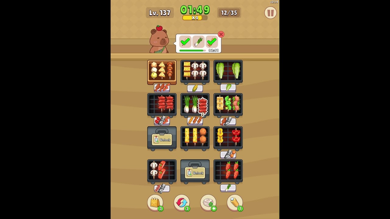 Foodie Sizzle (Abi games) - Level 137 #games #cooking #grill #restaurant