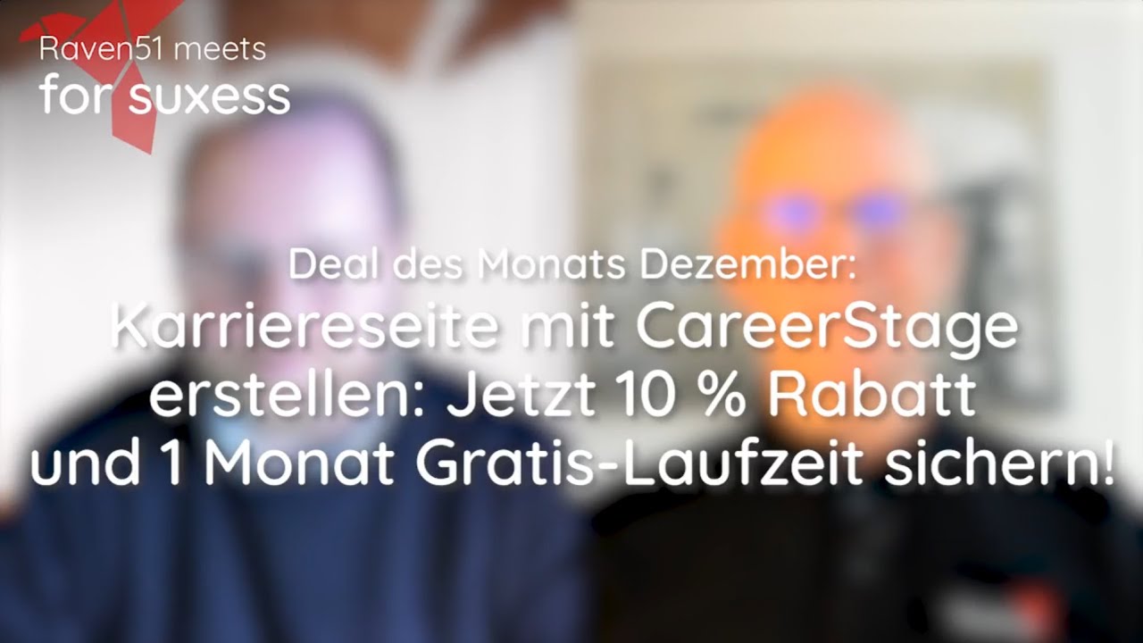 Deal des Monats Dezember: Raven51 meets for suxess