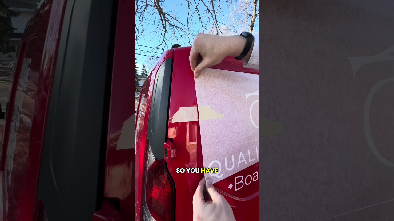 How to apply decals on your vehicle