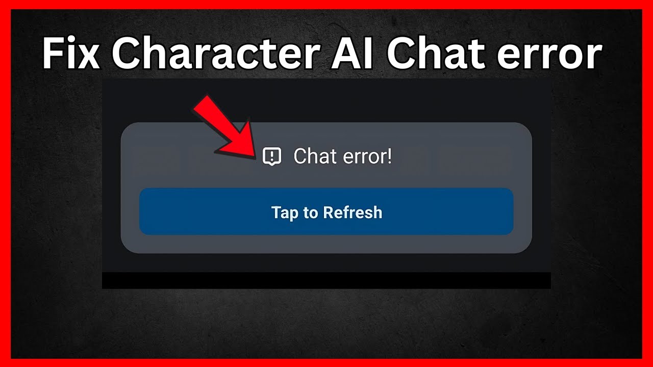 How To Fix chat error on Character AI (Full Guide)