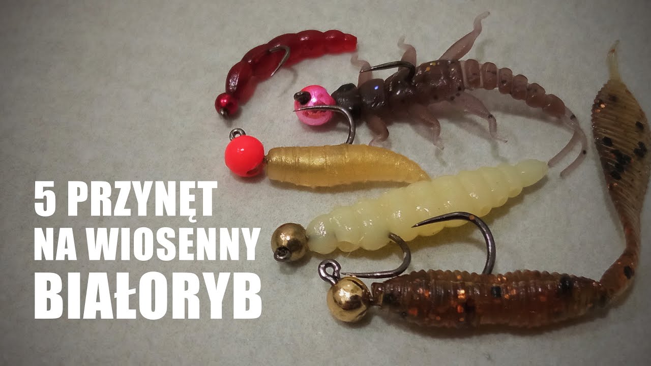 Zestaw 5 przynęt na wiosenny białoryb: wzdręgi, płocie, jazie, karasie, liny | ultralekki spinning