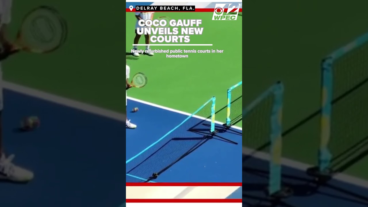 Coco Gauff debuts refurbished hometown tennis courts for future talent in Florida