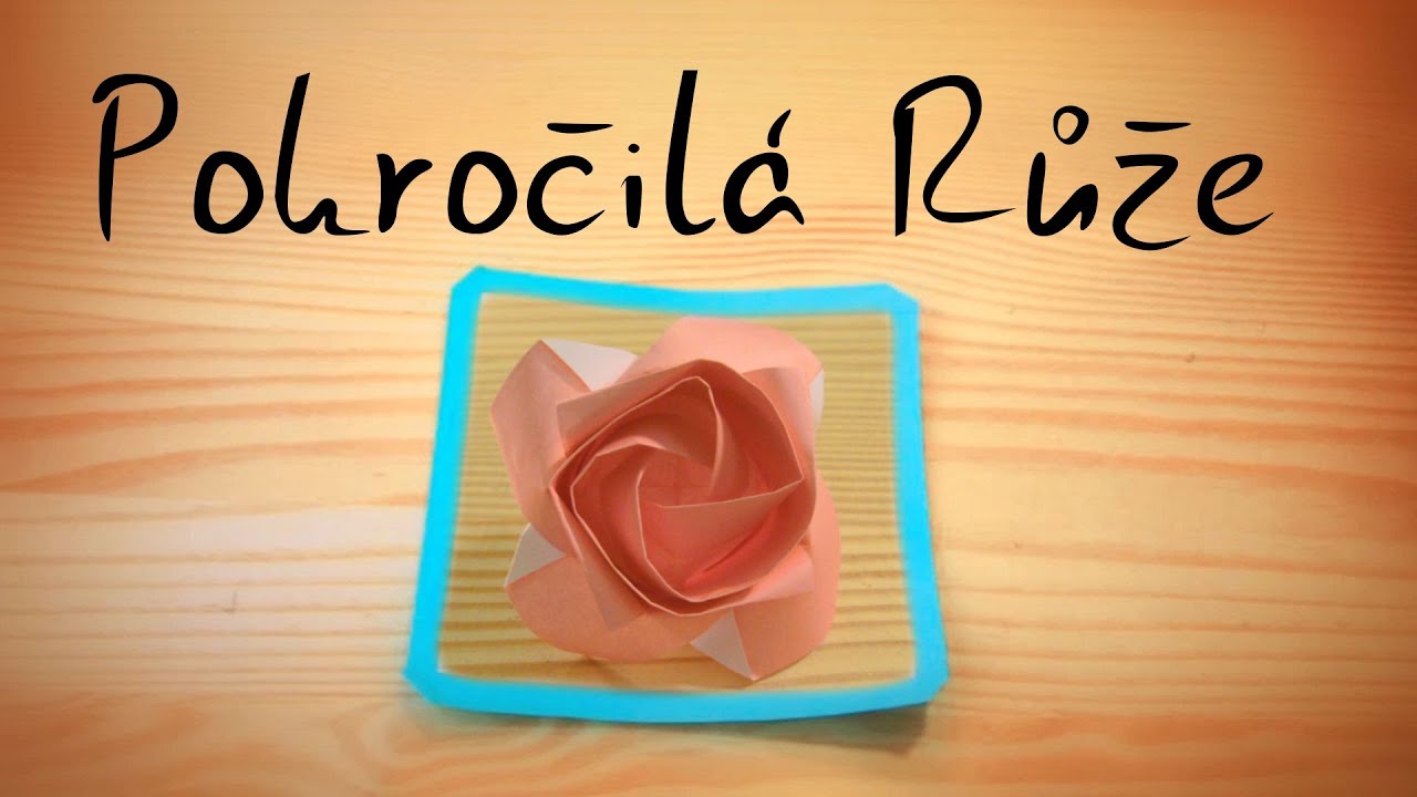 Origami pokročilá růže