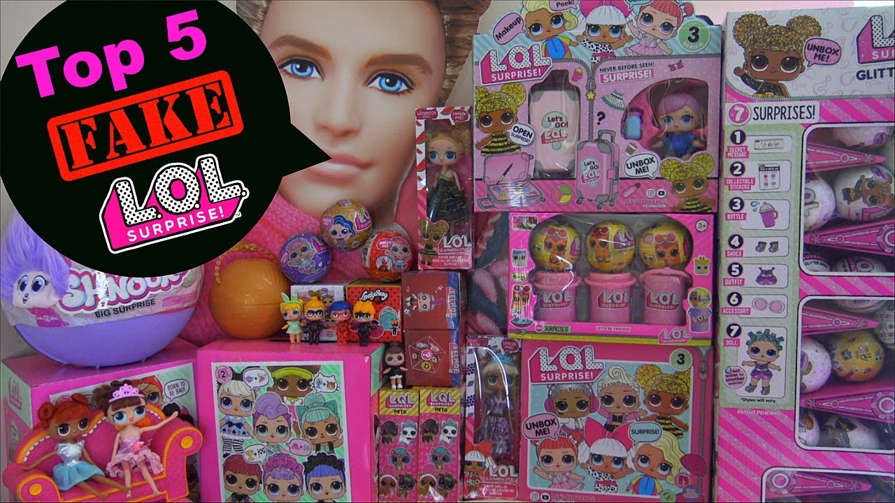 TOP 5 BEST Fake LOL surprise dolls Fake LOL surprise bigger surprise and series 4 biggie pets L.O.L