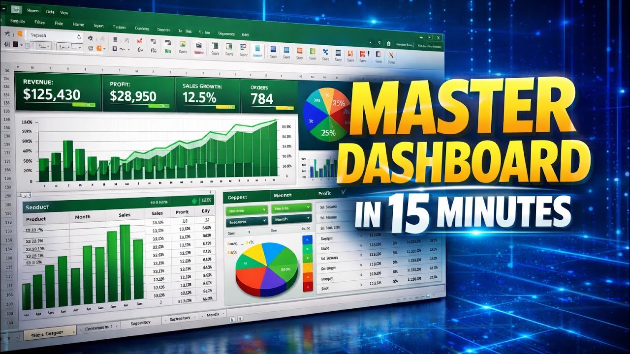 👉 Master Dashboards 2026: Auto-Update Excel Dashboard in 15 Minutes | Power Query + Pivot Tables