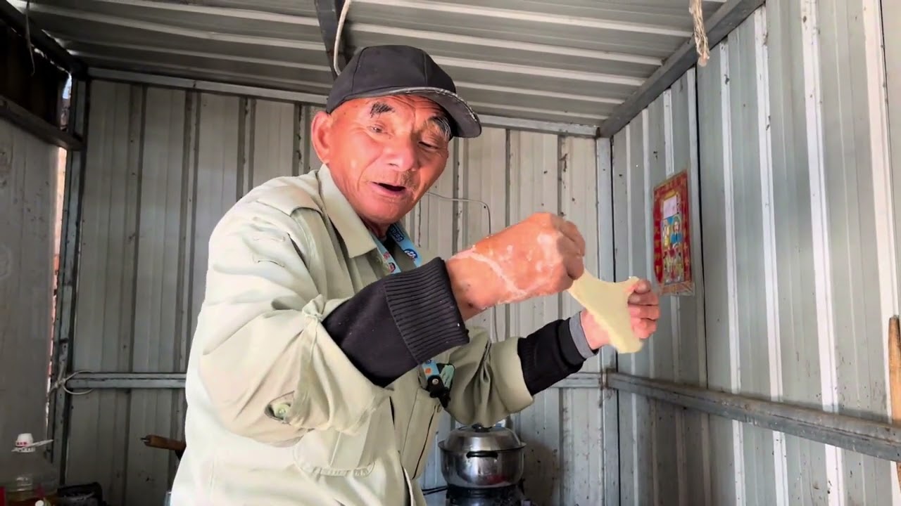 今天杭爸自己洗面筋做面筋糊涂油茶！万万没想到上来直接就翻车… #我的乡村生活