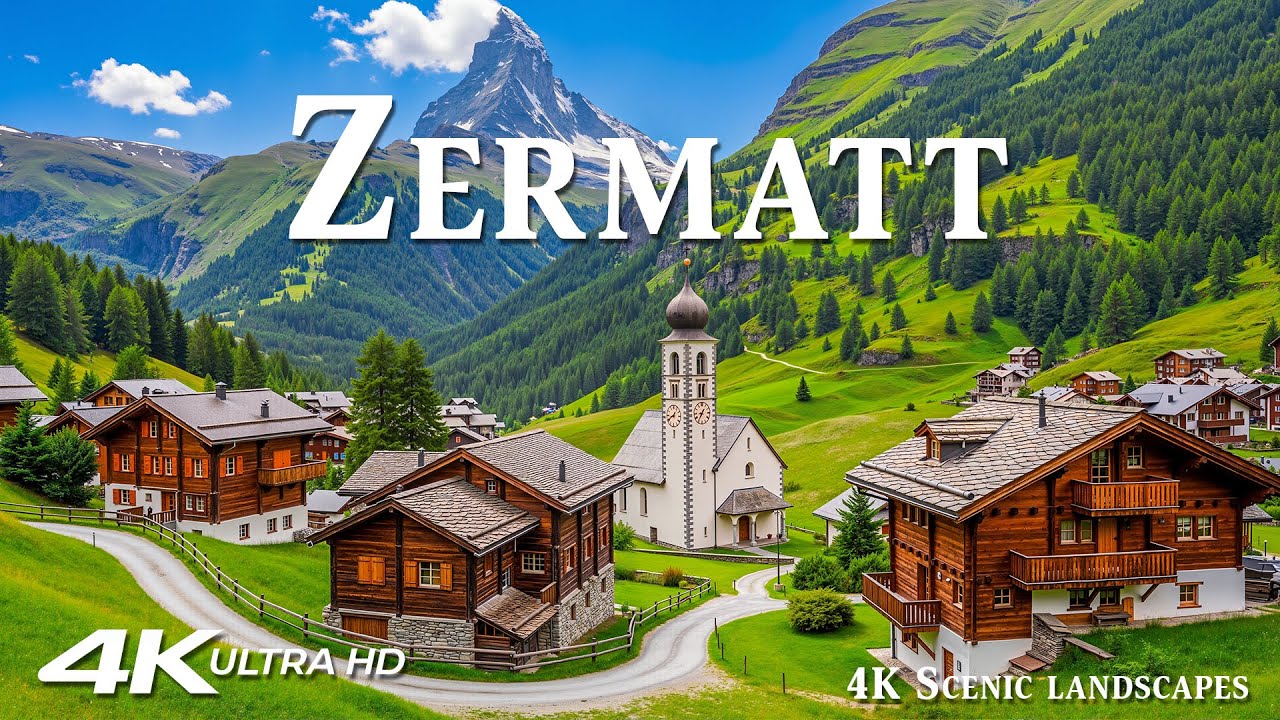 Церматт 4K | Под Маттерхорном – Альпийская тишина, чистый свет и вневременное спокойствие
