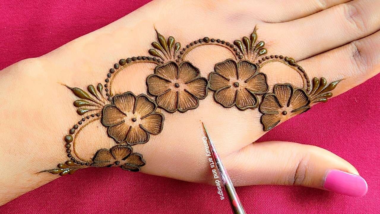 New stylish mehndi design | Easy back hand mehndi | Simple mehndi | Mehandi ka design | Mehndi .