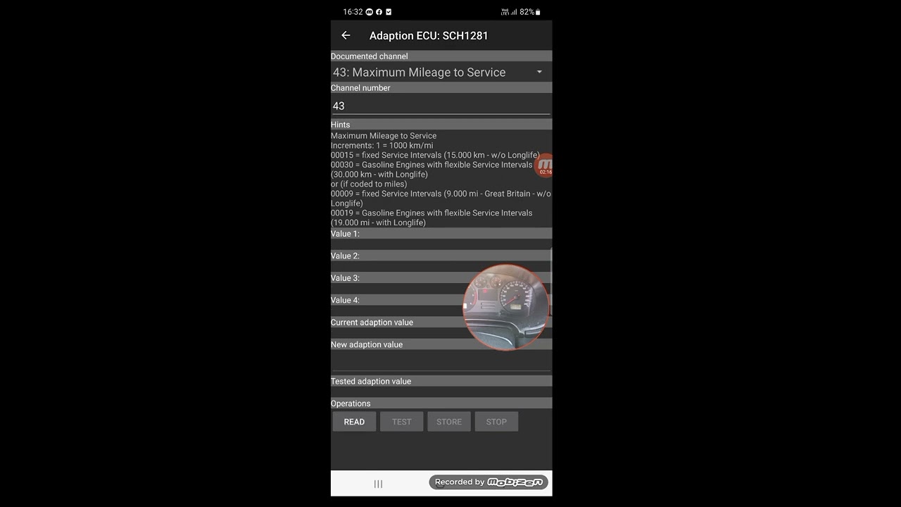 Deep OBD app. service reset vag  kwp1281.