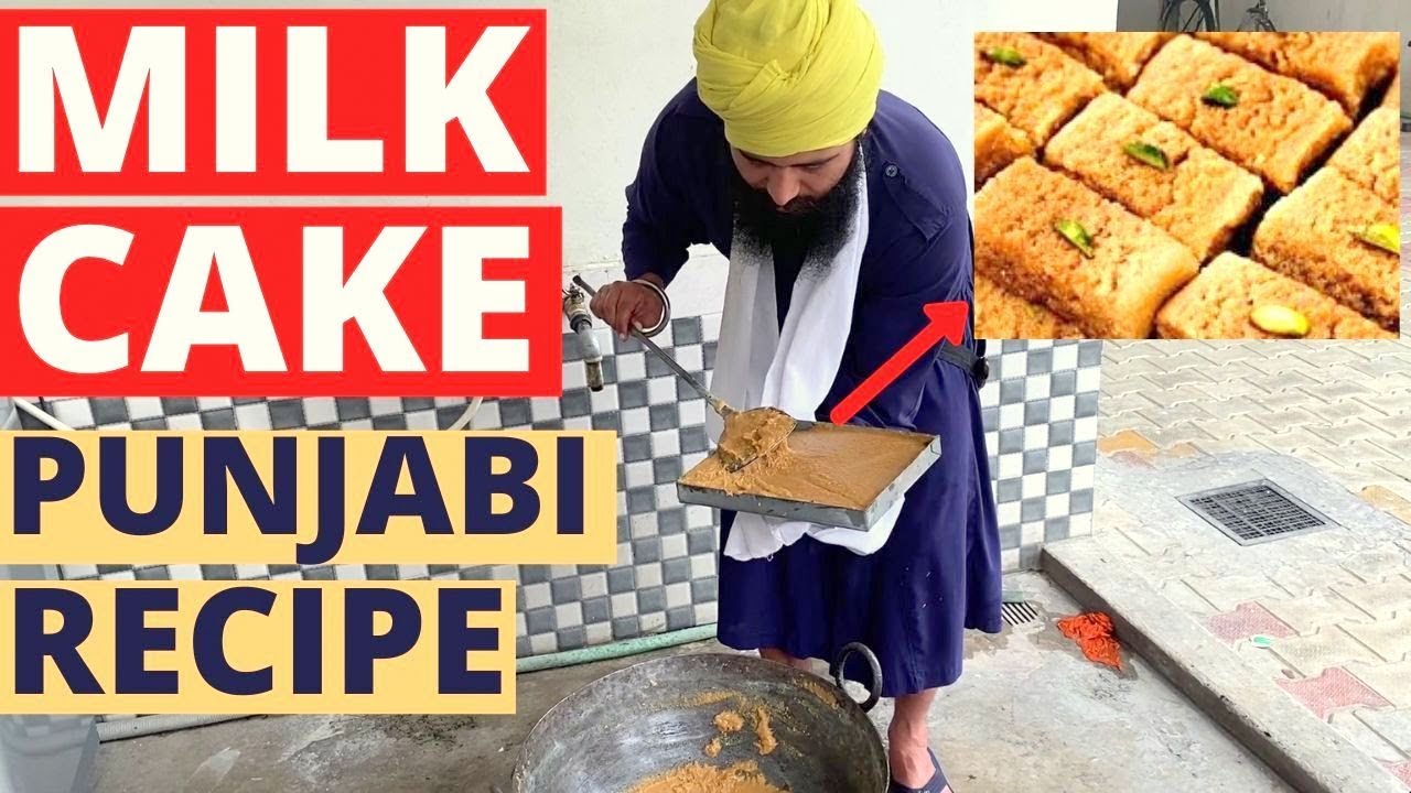 Trying to make Milk Cake at Home | Milk Cake Recipe in Punjabi | Punjabi Recipes | Punjabi Vlogger