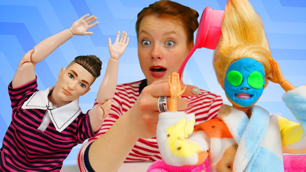 Barbie auf Deutsch. Ein Sch&ouml;nheitstag. Puppen Video mit Barbie und Irene
