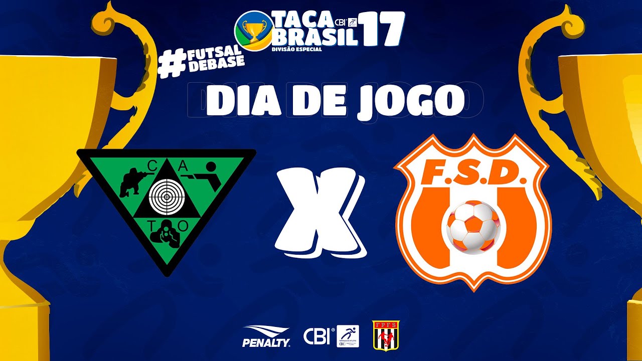 Ta&ccedil;a Brasil CBI Sub 17 Masc. Especial | CATO Agrimaq x Futsal sem Drogas | 13&ordm; ao 16&ordf; Lugar |Ao Vivo