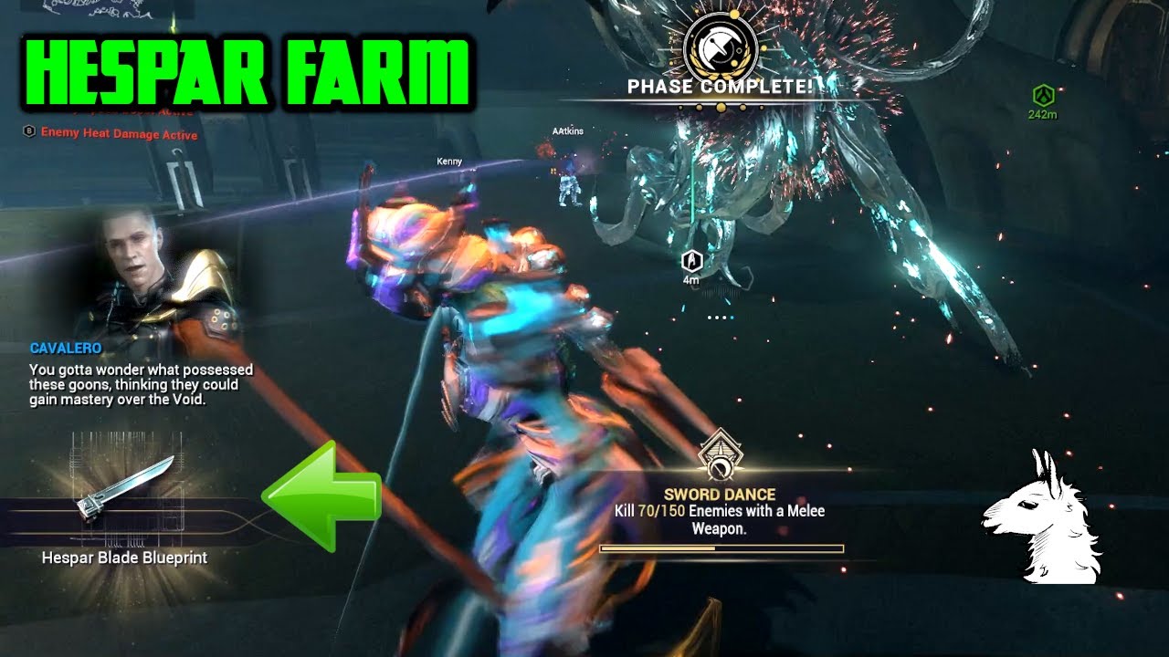 Let's Play Warframe - Hespar Farming (Hespar Blade) Angels of Zariman